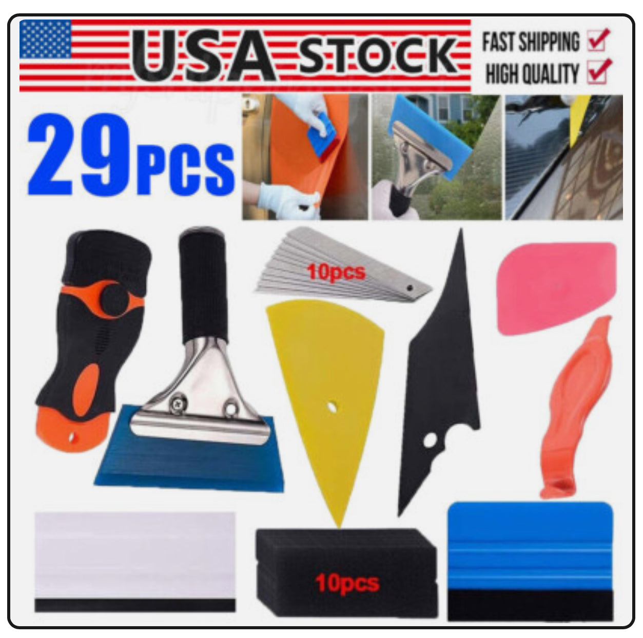 Tools for Window Tint Install